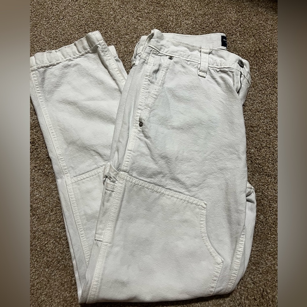 Abercrombie & Fitch Loose Workwear Jean, White, Size 31W x 30L. Great condition